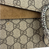 Gucci Beige Leather GG Dionysus Shoulder Bag