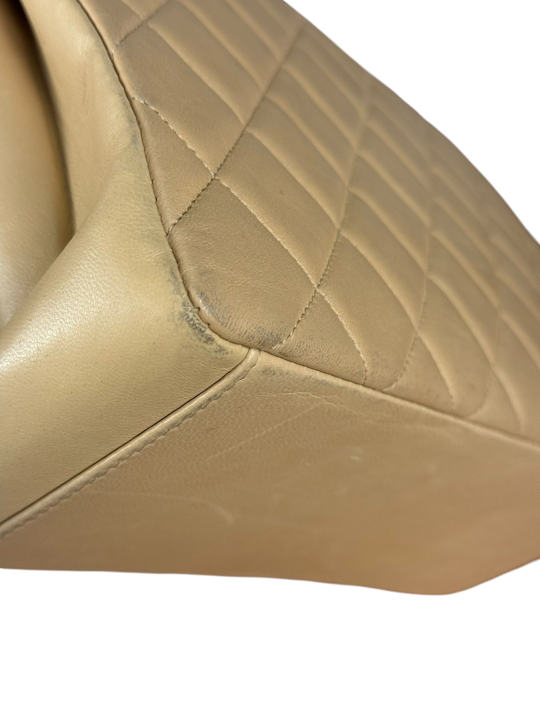 Chanel M Beige Lambskin Envelope Flap 1997