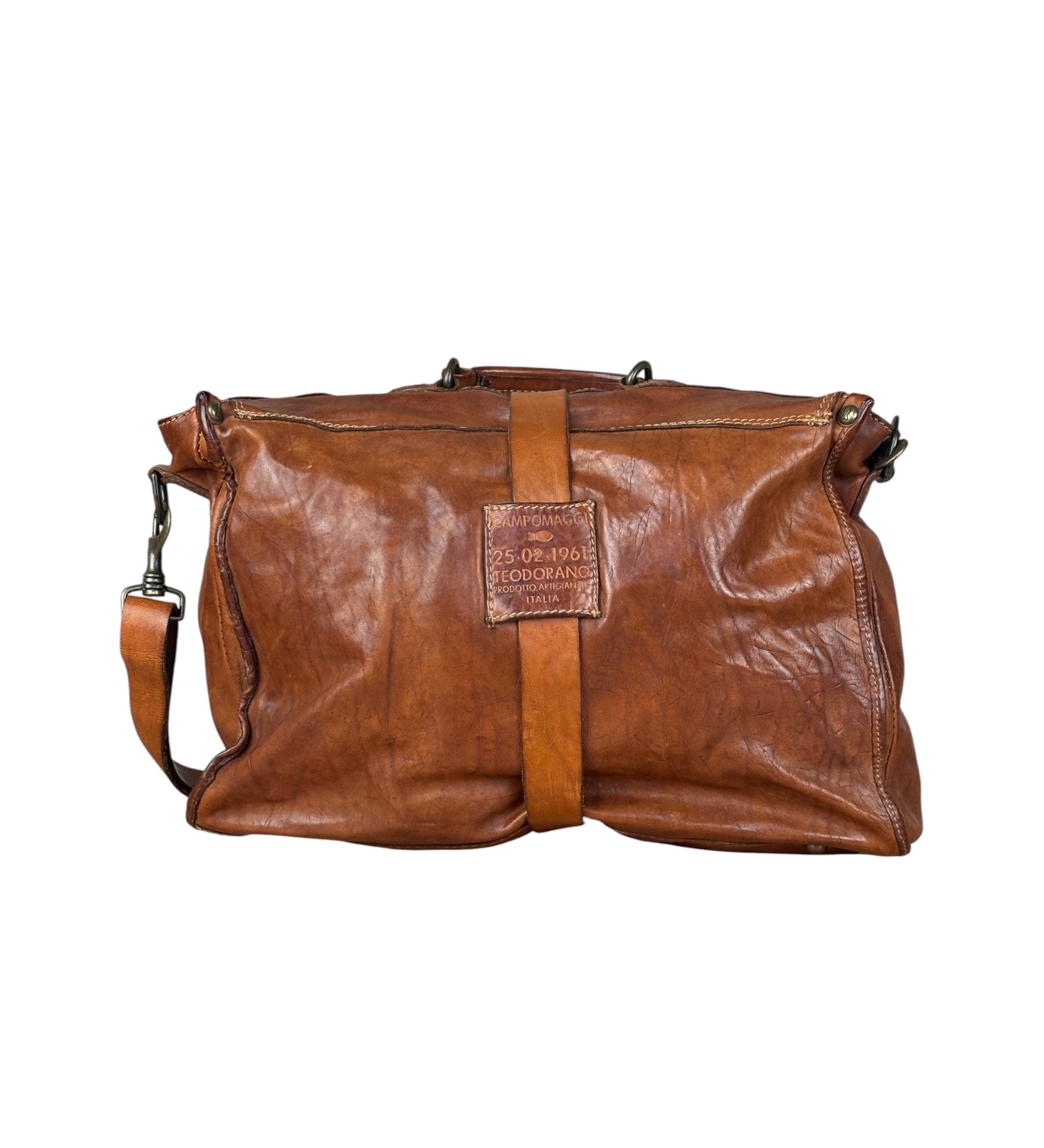 Campomaggi Brown Leather Messenger Bag