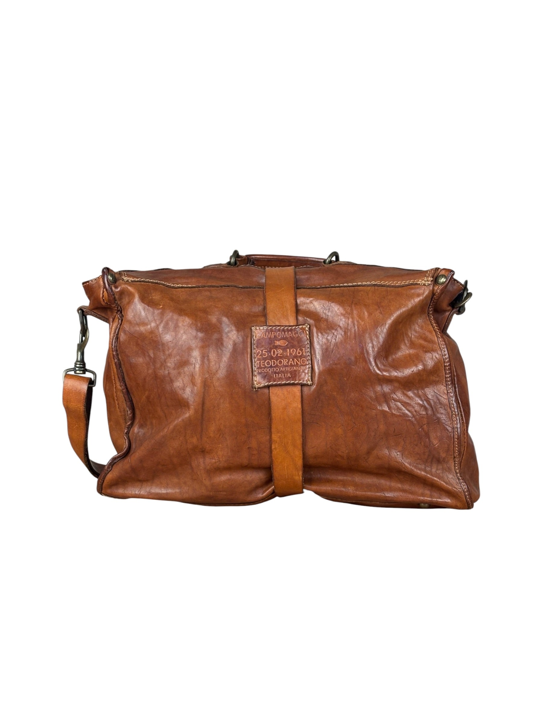 Campomaggi Brown Leather Messenger Bag