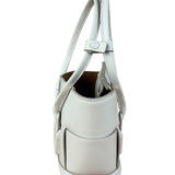 Bottega Veneta Cream Leather Mini Arco Two-Way Bag