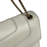 Bvlgari White/Pink Leather Serpenti Forever Shoulder Bag