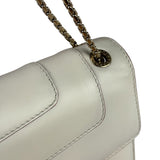Bvlgari White/Pink Leather Serpenti Forever Shoulder Bag