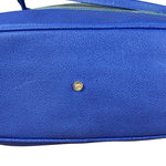 Vivienne Westwood Blue/Green Woven Plaid Saturn Shoulder Bag