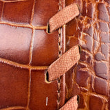 Yves Saint Laurent Vintage Croc-Embossed Leather Handbag