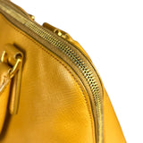 Prada Saffiano Promenade Handbag Mustard