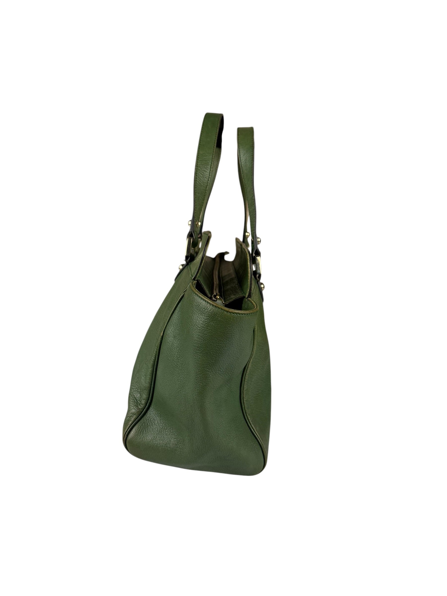 Gucci Green Leather Blondie Shoulder Bag