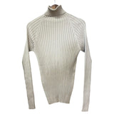 Gucci Vintage Brown Ribbed Turtle Neck Sweater