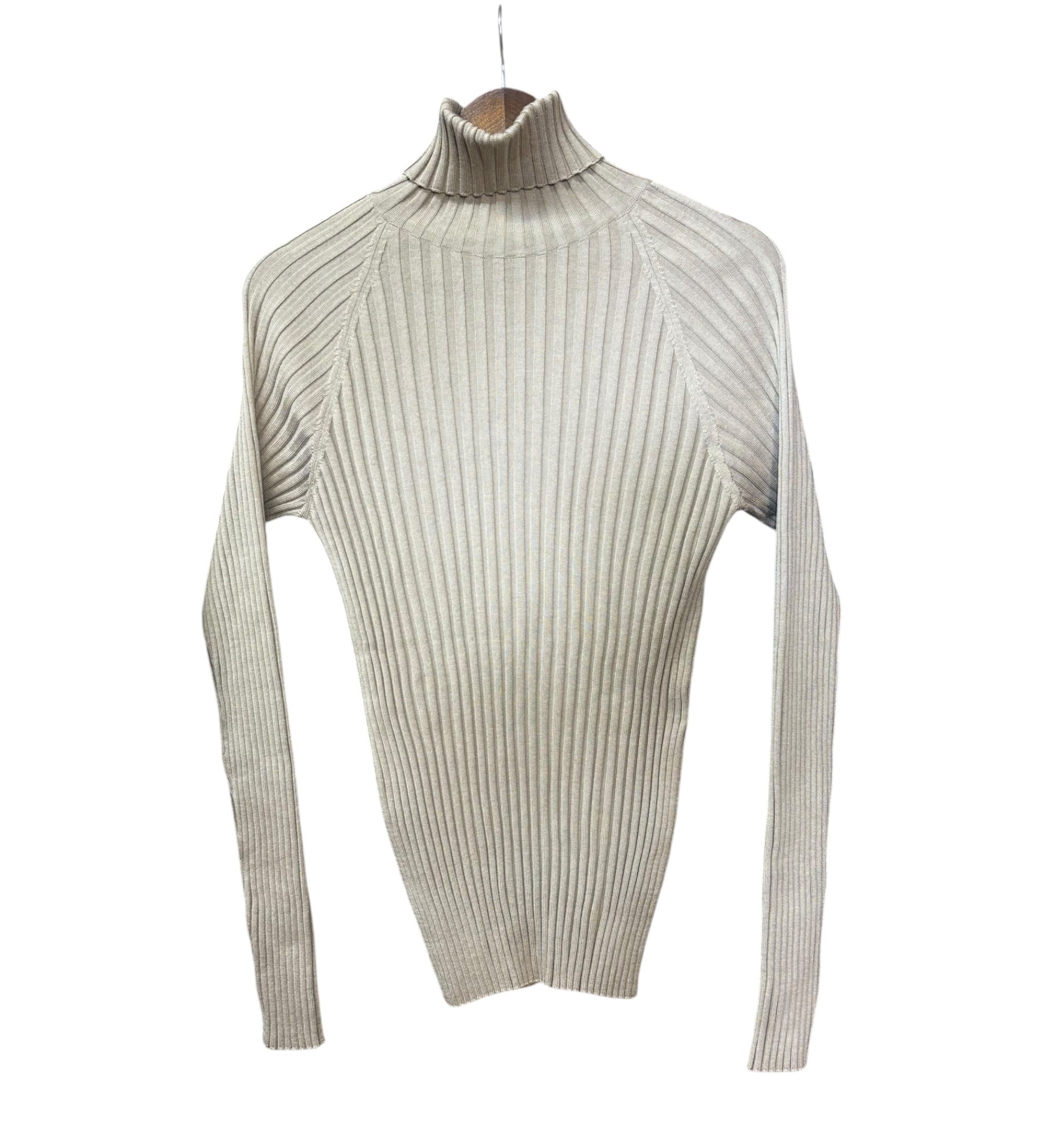 Gucci Vintage Brown Ribbed Turtle Neck Sweater