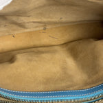 Celine Baby Blue Suede Leather Trip Boogie Handbag