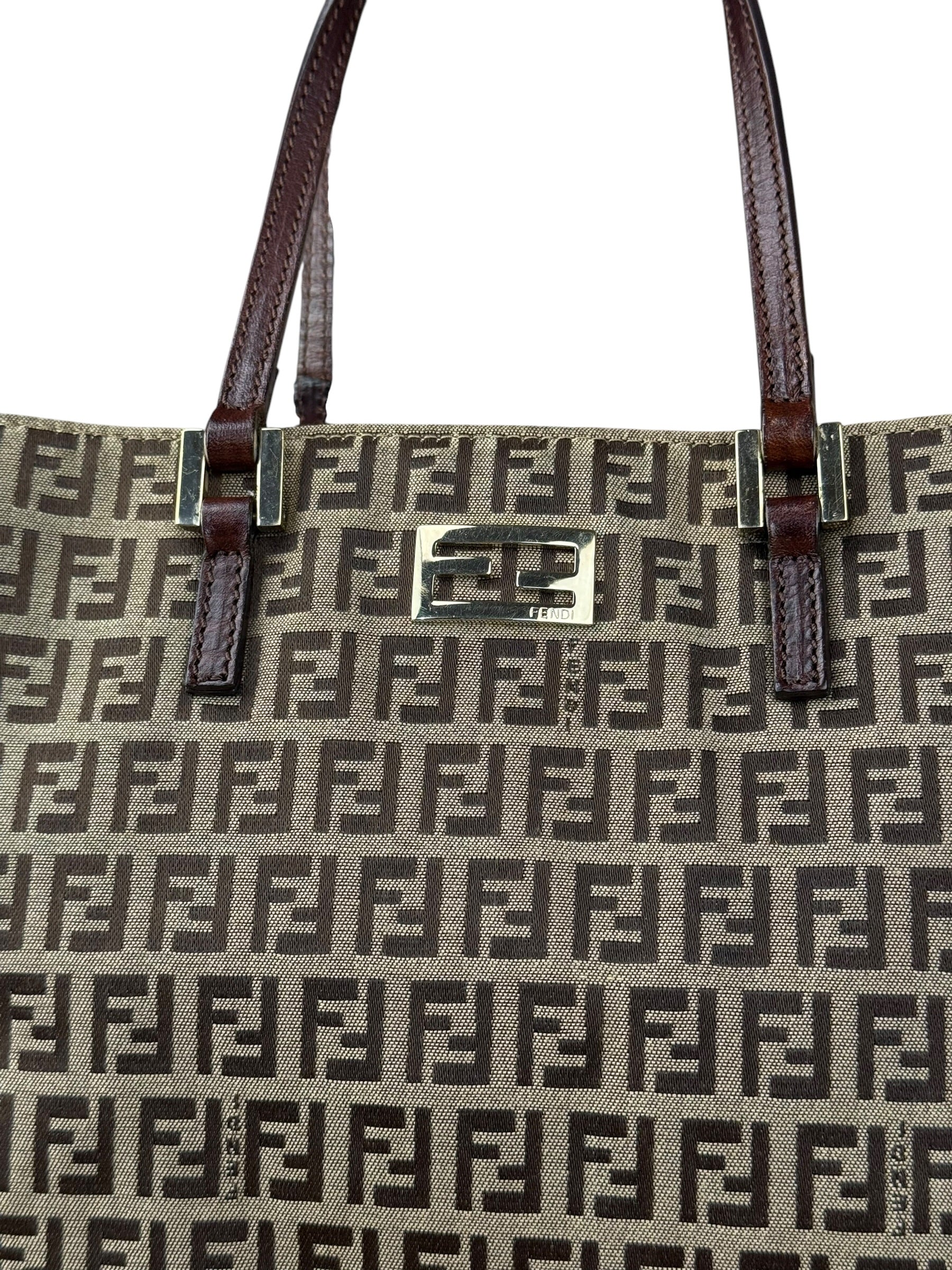 Fendi FF Canvas Top Handle Tote