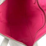 Balenciaga White Leather Triangle Two-Way Bag