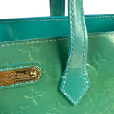 Louis Vuitton Vintage Teal Monogram Vernis Wilshire PM Tote