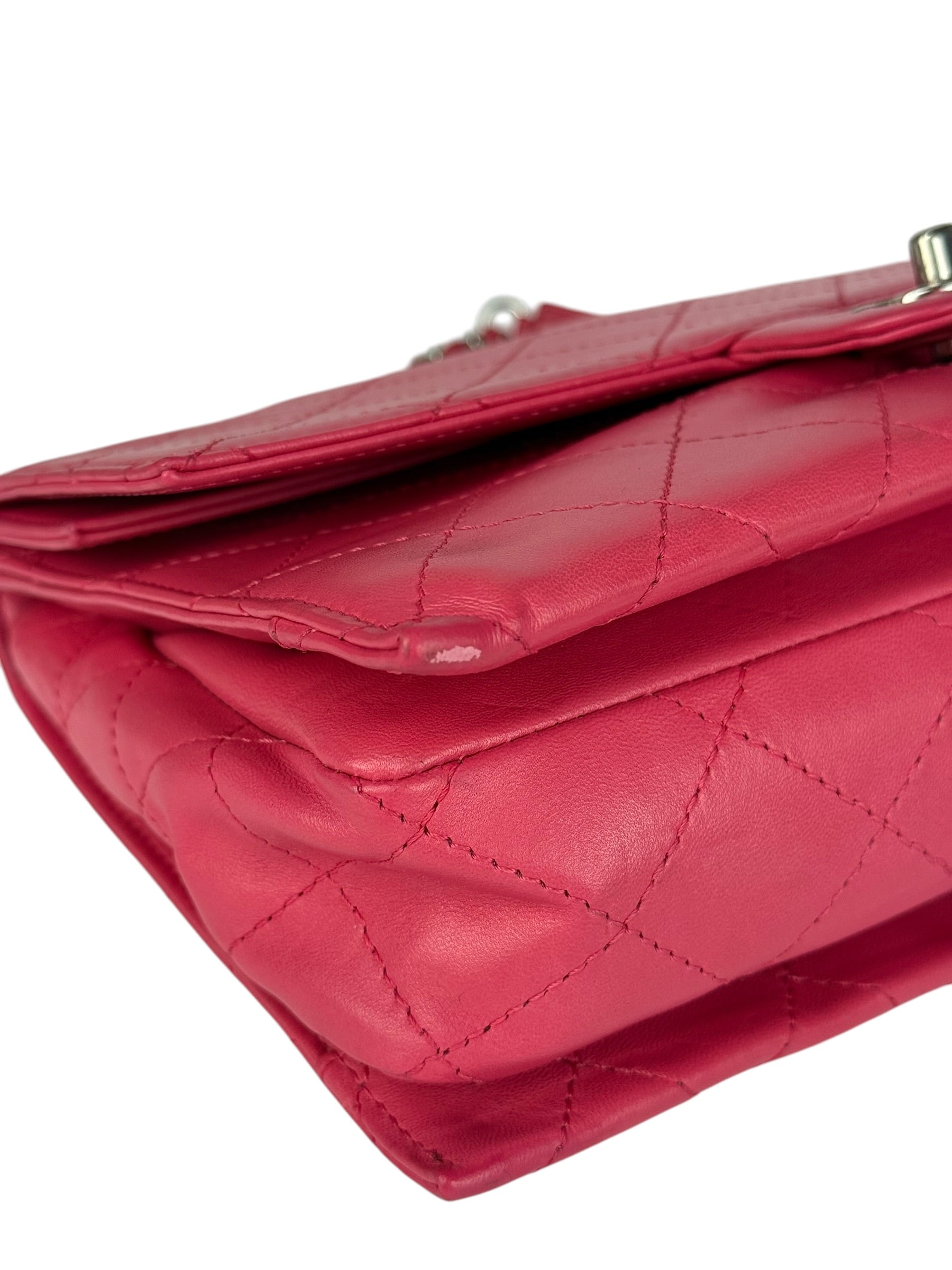 Chanel Pink Quilted Leather Accordion Flap Bag 2014