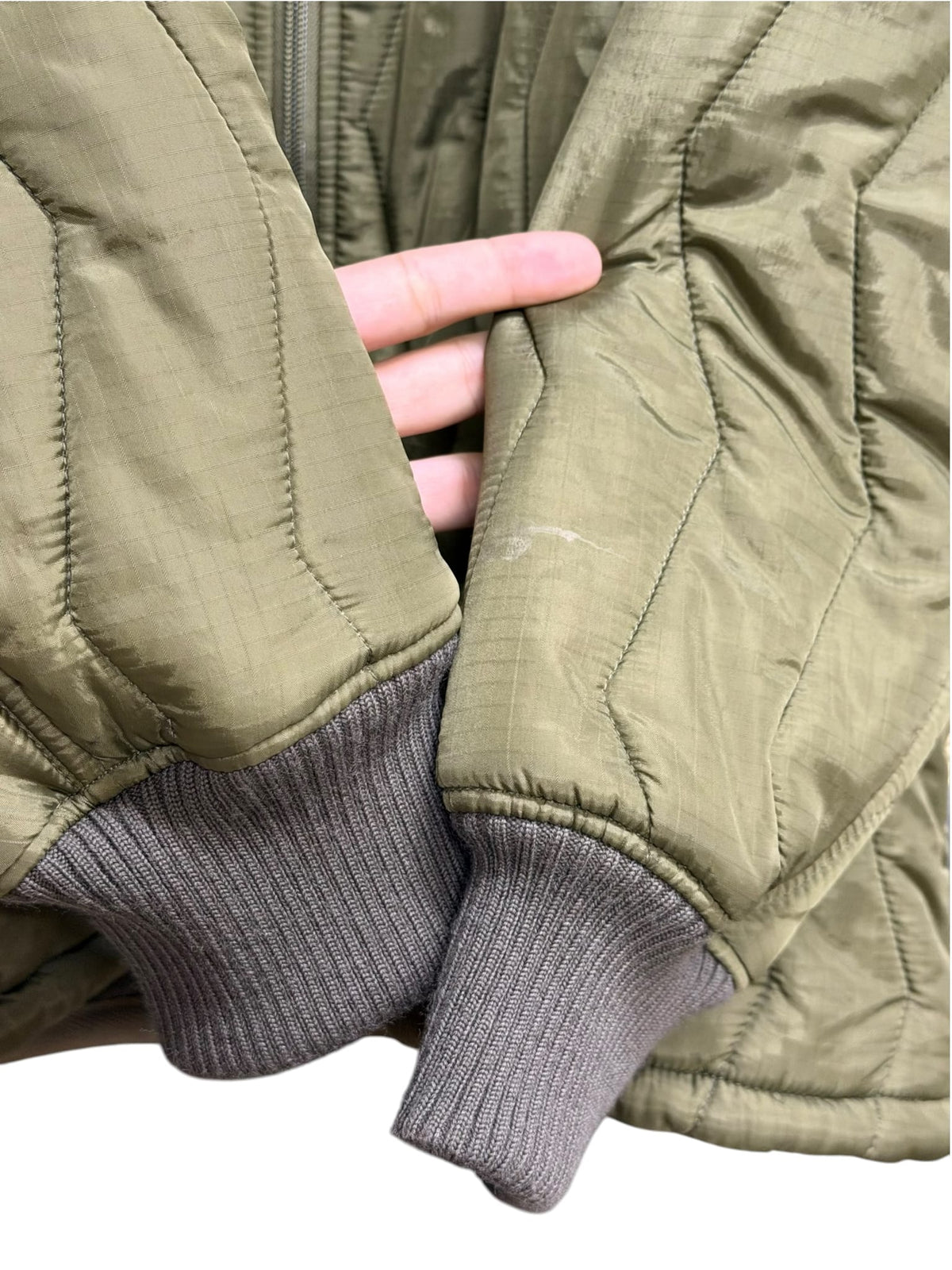 Junya Watanabe eYe Man Military Green Puffer Liner Jacket