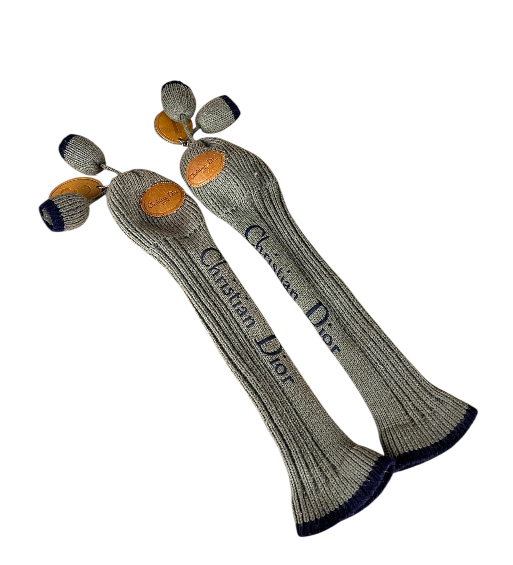 Christian Dior Vintage Knit Golf Club Covers