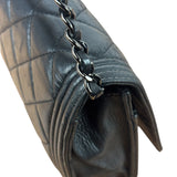 Chanel Black Quilted Lambskin Boy Flap Wallet On Chain 2014