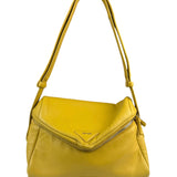 Prada Yellow Leather Padded Nappa Signaux Shoulder Bag