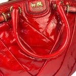 Coach Red Patent Leather Two-Way Bag