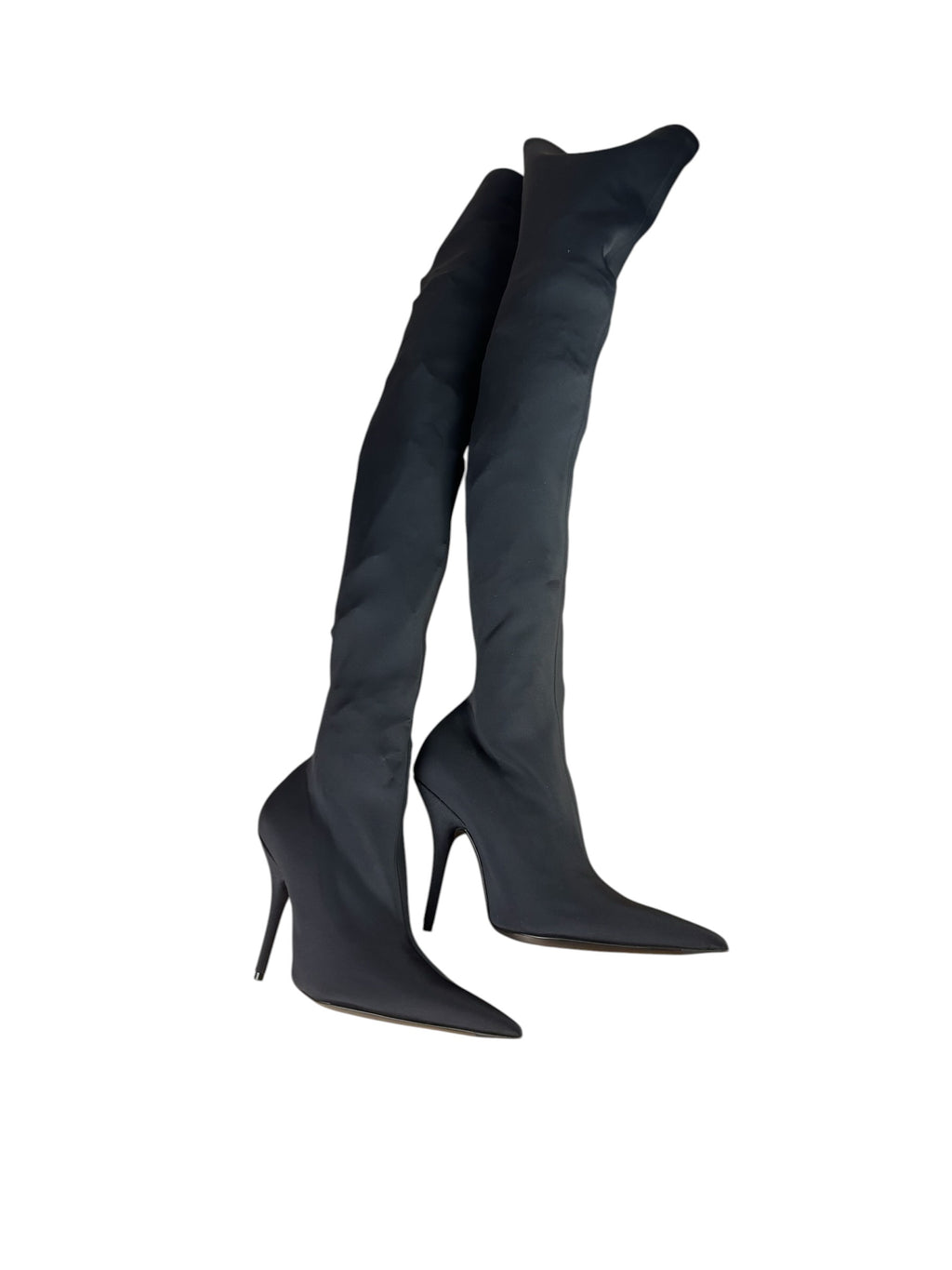 Balenciaga Knife Cuiss Spandex Heels (36)