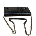 Balenciaga Black Croc Embossed Le City Clutch/Wallet