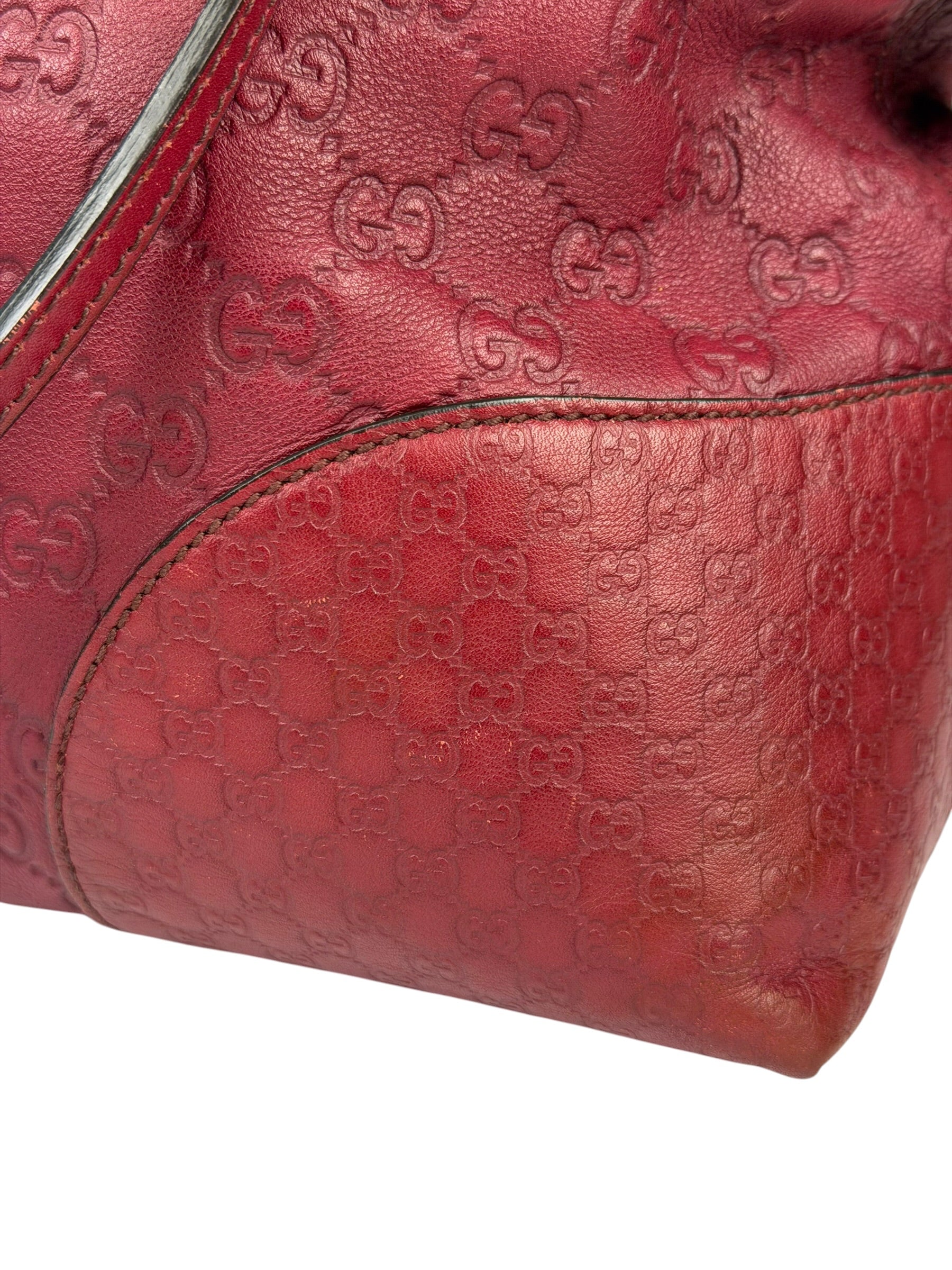 Gucci Ruby Red Bree Dome Tote