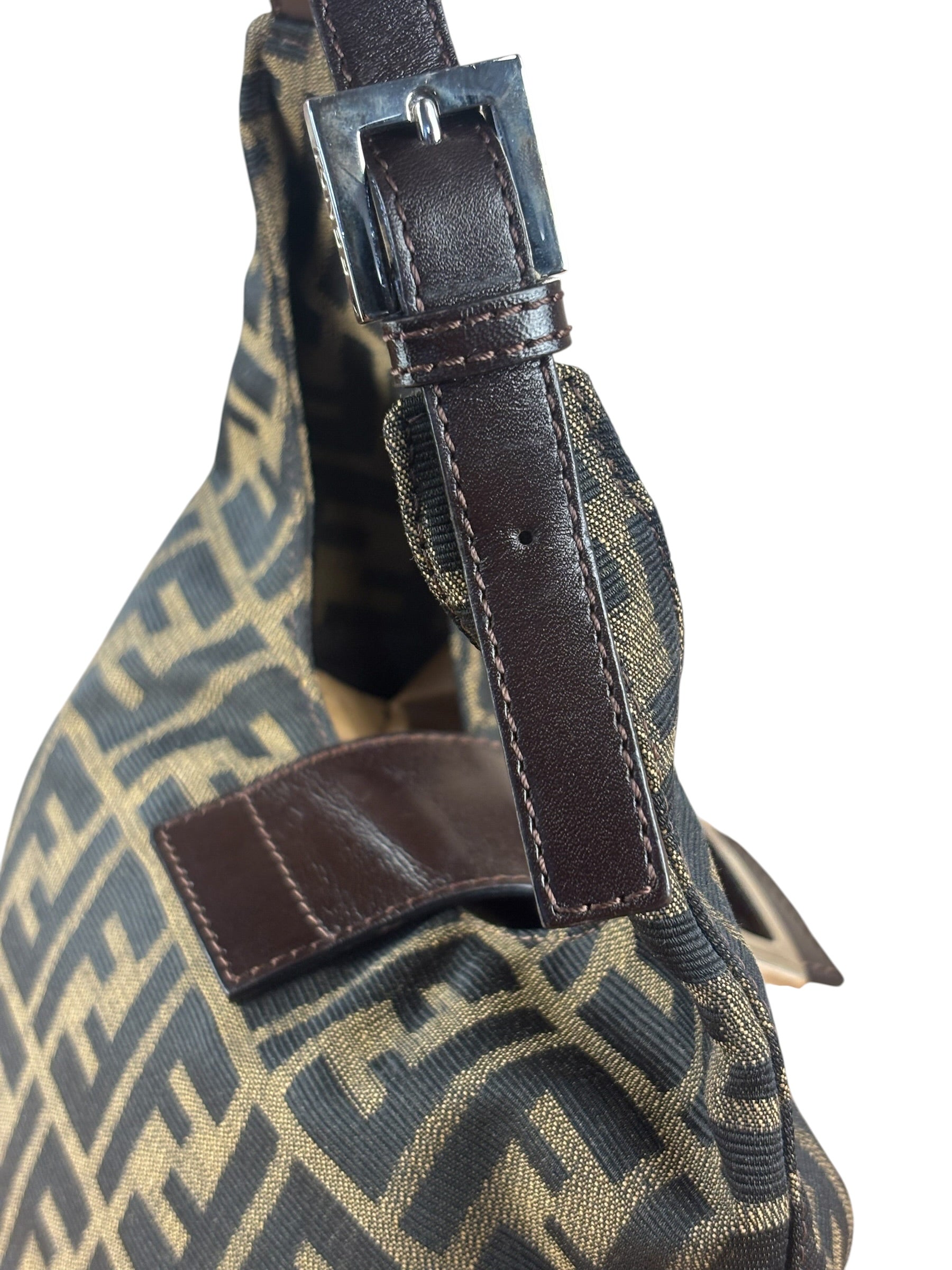 Fendi Zucca FF Mamma Baguette Shoulder Bag