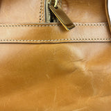 Celine Vintage Suede Macadam Leather Bowler Bag