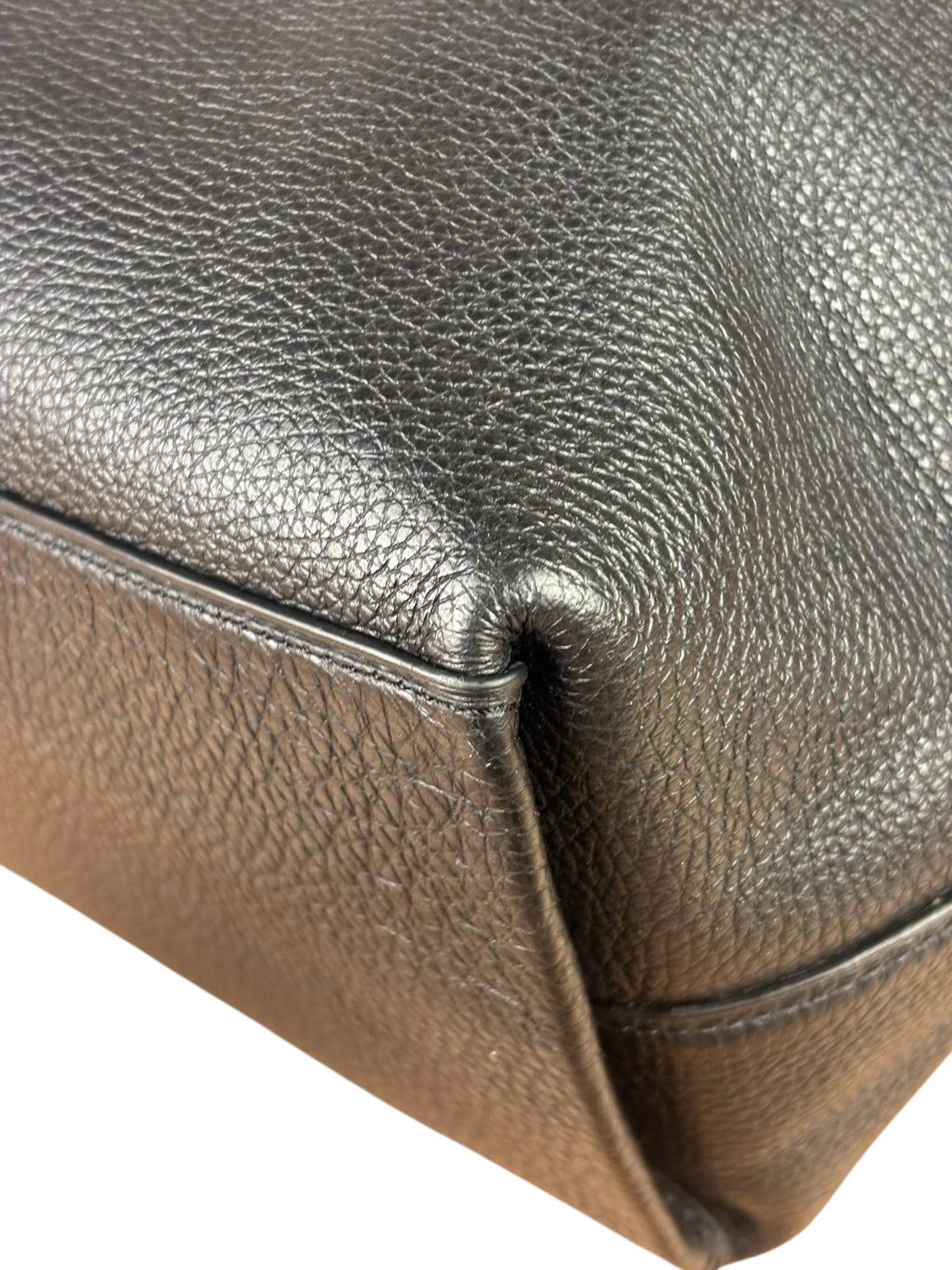 Coach Black Pebbled Leather Tabby Hobo