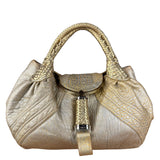 Fendi Metallic Gold Spy Shoulder Bag