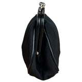 Prada Black Tessuto Nylon Leather Trim Liss-Lock Coin Bag