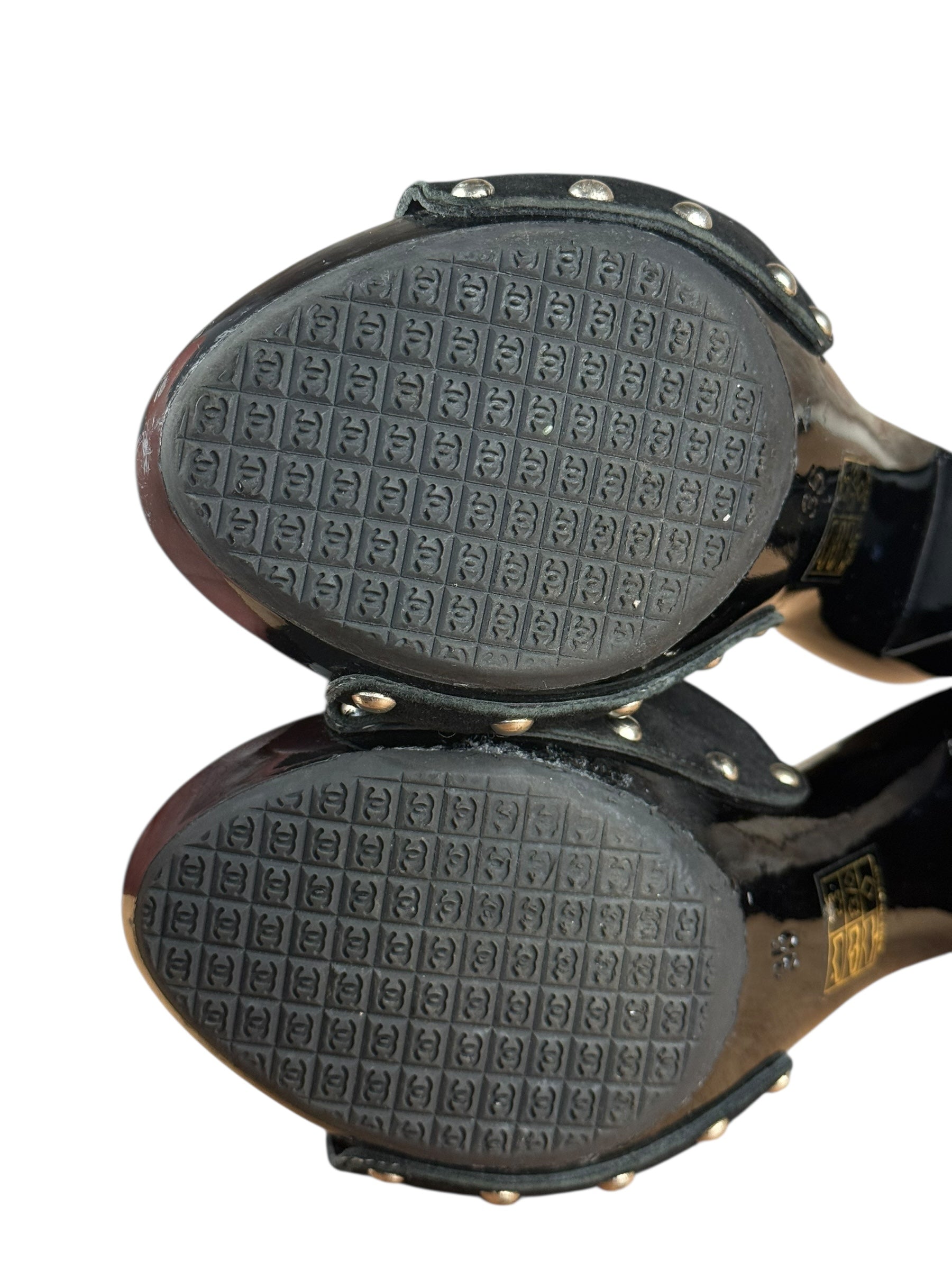 Chanel Y2K Logo Studded Heels