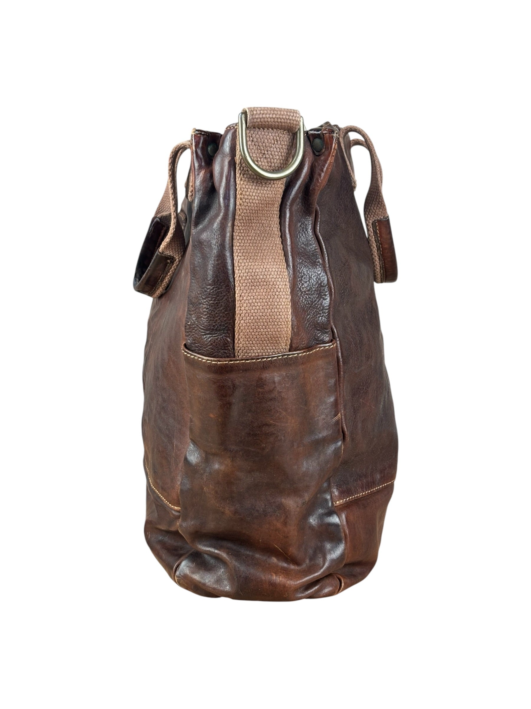 Campomaggi Dark Brown Leather 2 Way Tote
