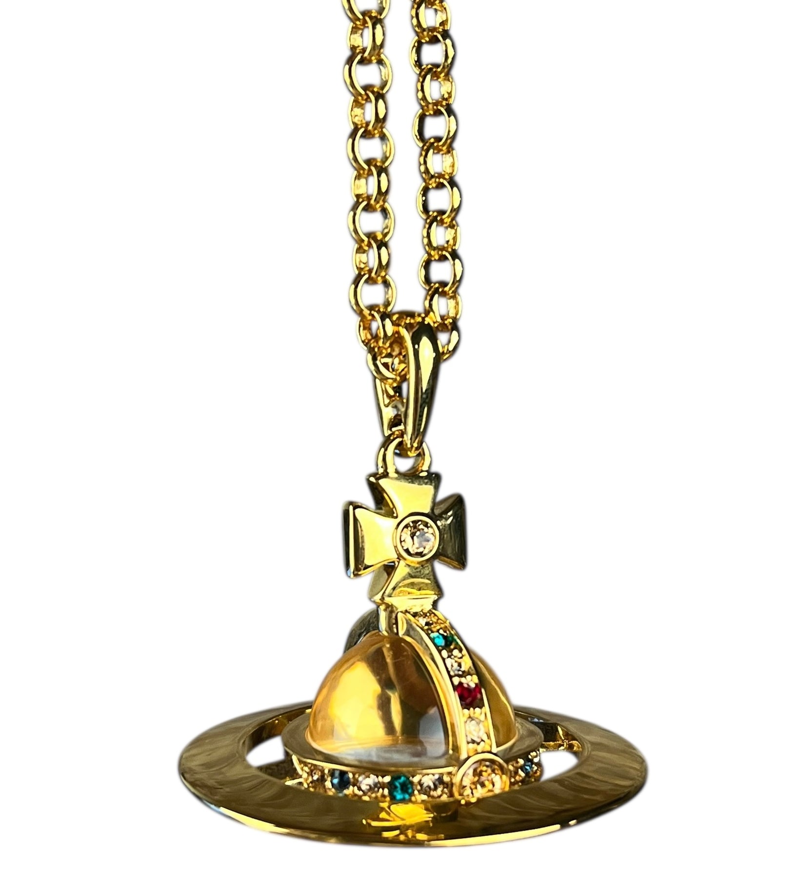 Vivienne Westwood Gold 3D Orb Necklace