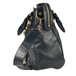 Balenciaga Vintage Navy Leather City Two-Way Bag