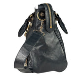 Balenciaga Vintage Navy Leather City Two-Way Bag