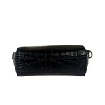 Givenchy Black Crocodile Embossed Leather Nano Antigona Crossbody Bag