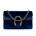 Gucci Blue Velvet Mini Dionysus Chain Bag