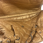 Chanel Gold Quilted Lambskin Lady Braid Flap Bag 2005