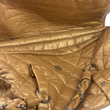 Chanel Gold Quilted Lambskin Lady Braid Flap Bag 2005