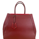 Fendi Red Leather 2Jours Handbag (Deterioration)