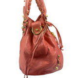 Balenciaga Pink Leather Agneau Small 21 Two-Way Bag