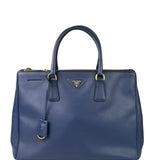 Prada Navy Saffiano Leather Galleria Tote