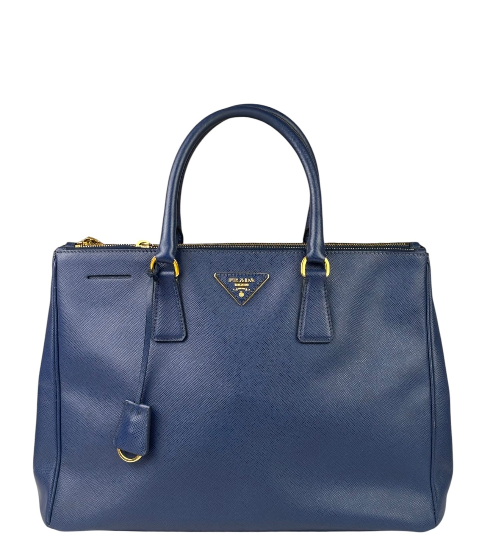 Prada Navy Saffiano Leather Galleria Tote