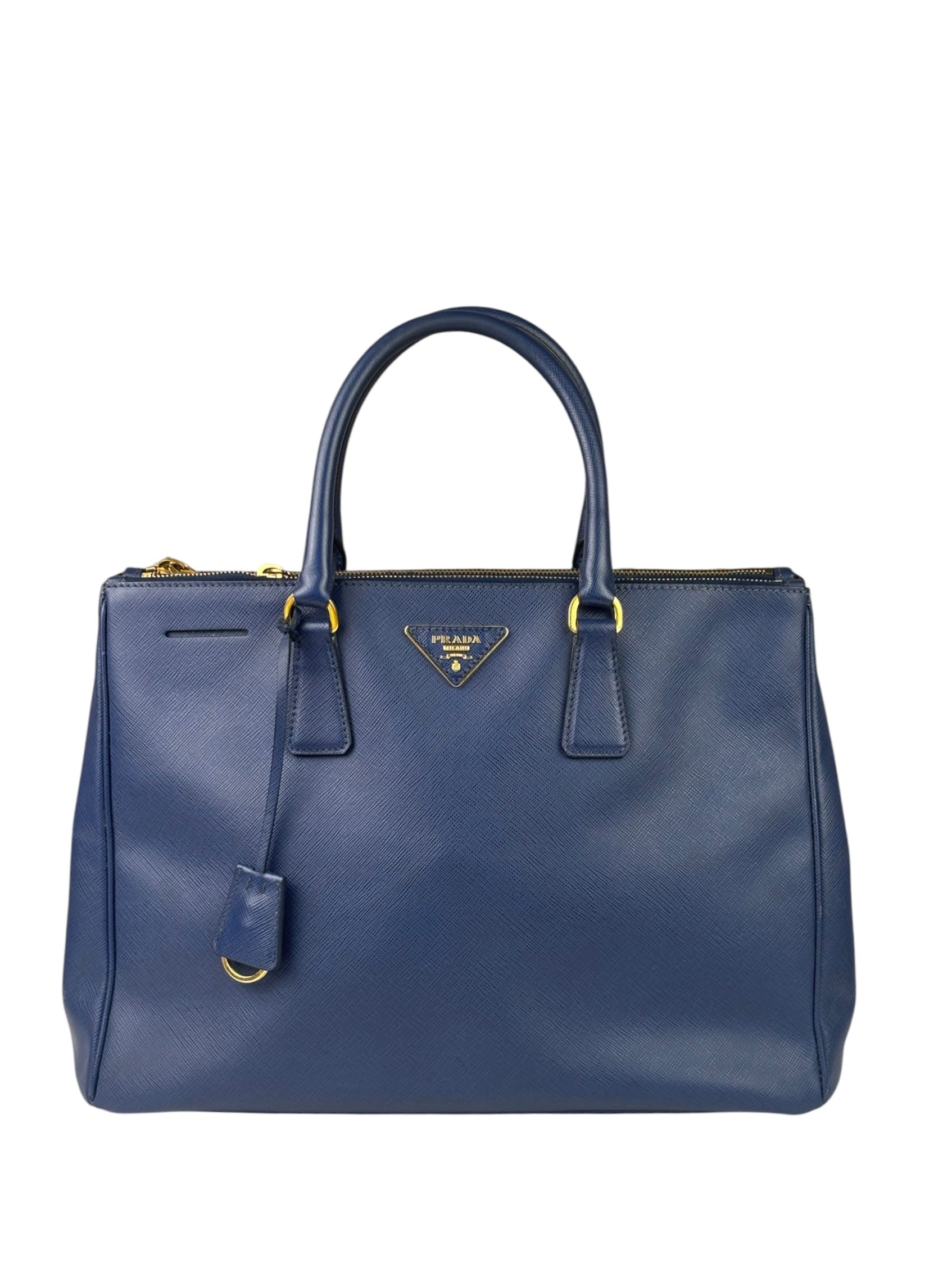 Prada Navy Saffiano Leather Galleria Tote