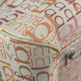 Burberry Blue Label Pink Multi Logo Bowler Bag