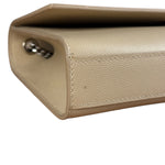 Saint Laurent Kate Grain De Poudre Chain Bag Beige