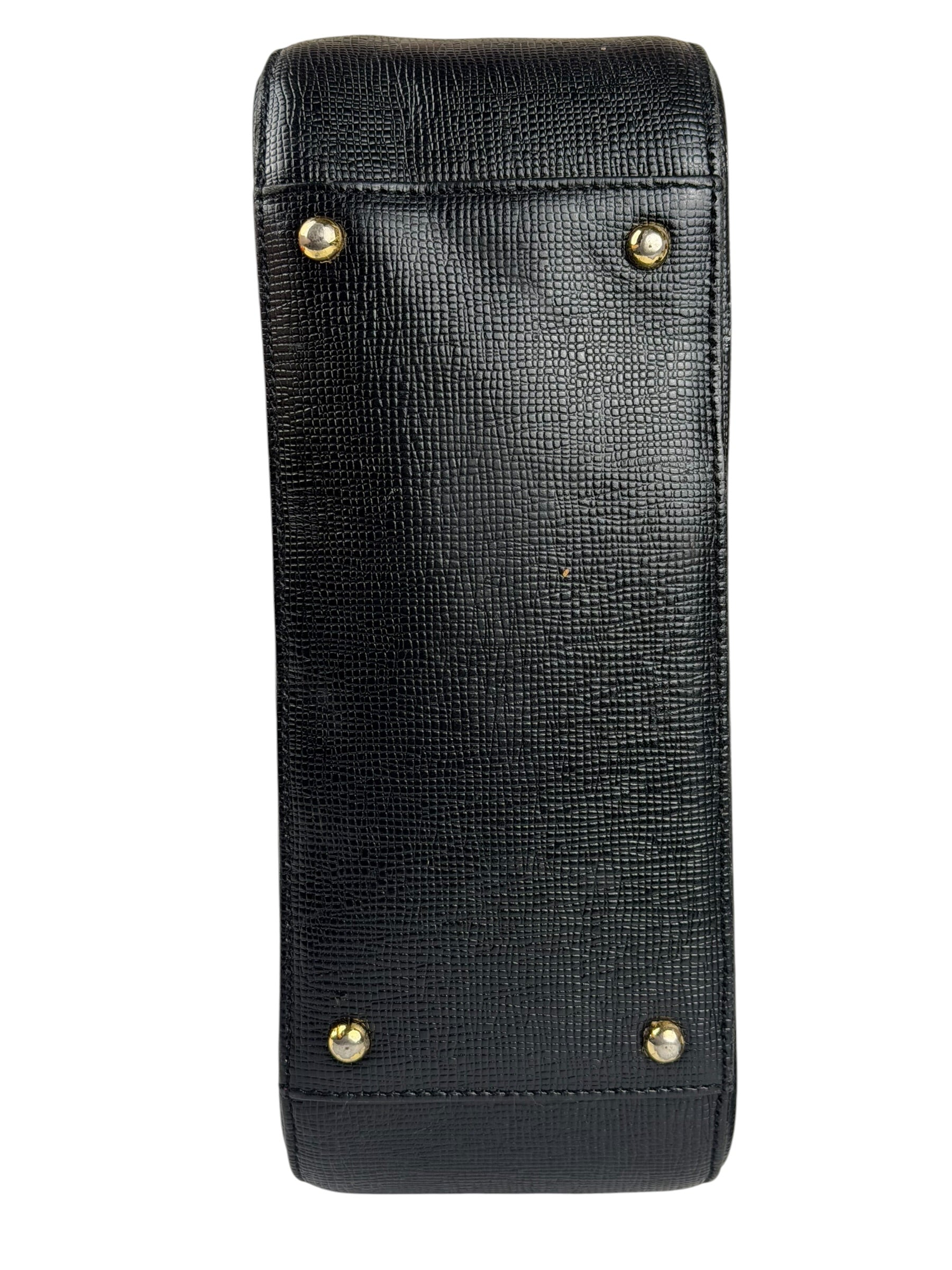 MCM Black Saffiano Leather Handbag