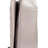 Chanel Light Lilac Calfskin Leather Quilted Flap Chain Bag