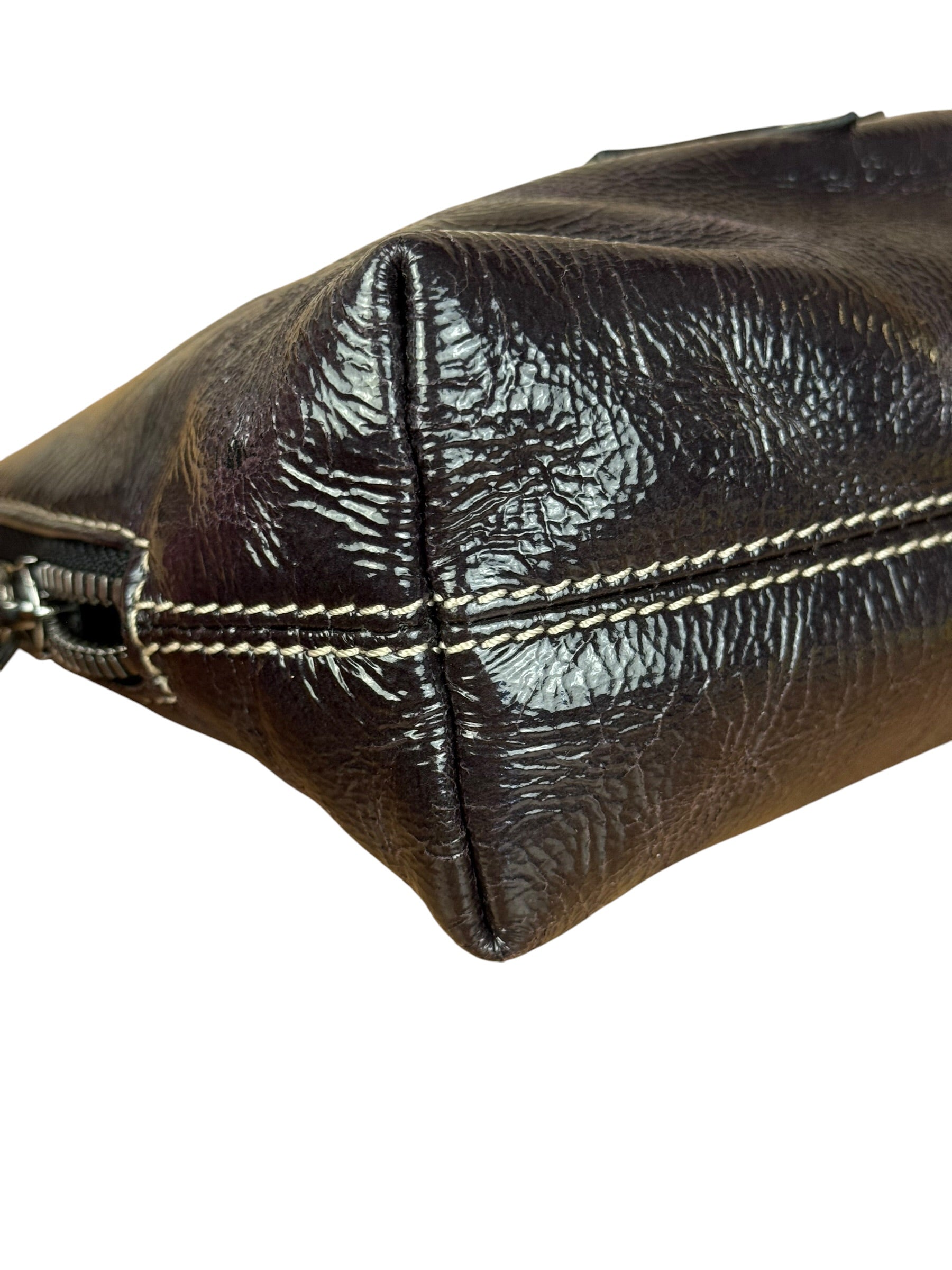 Loewe Patent Leather Cosmetic Pouch/Clutch